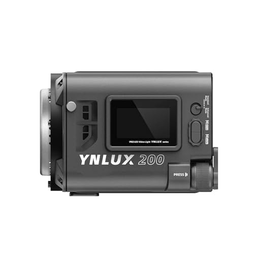 Image of YNLUX200 Handheld LED Video Light 200W High Power Photography Light 5600K Color Temperature with COB Bead 12 Lighting Scene Effects 2.4G Wireless System Support BT Connection