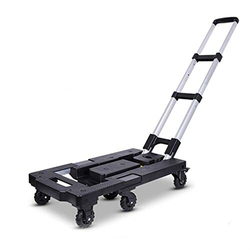 YinFun Chariot Robuste Pliable Sac à Main Roue Chariot Pliant Camion brouette Chariot Voyage châssis Peut être étendu Chariot Portable Usage Domestique Voiture (Color : 01) Cover
