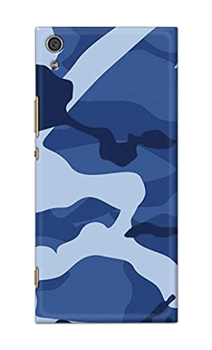Image of Printed Hard Back Cover Case for Sony Xperia XA1 Ultra Back Cover (Army Blue Pattern) -702