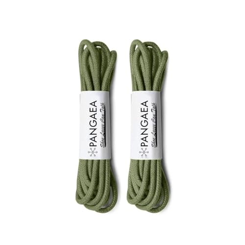 Image of [4 Laces] 2-Pair Pack Waxed Round Oxford Shoe Laces for Dress Shoes Chukka 3 /32Inch Thin