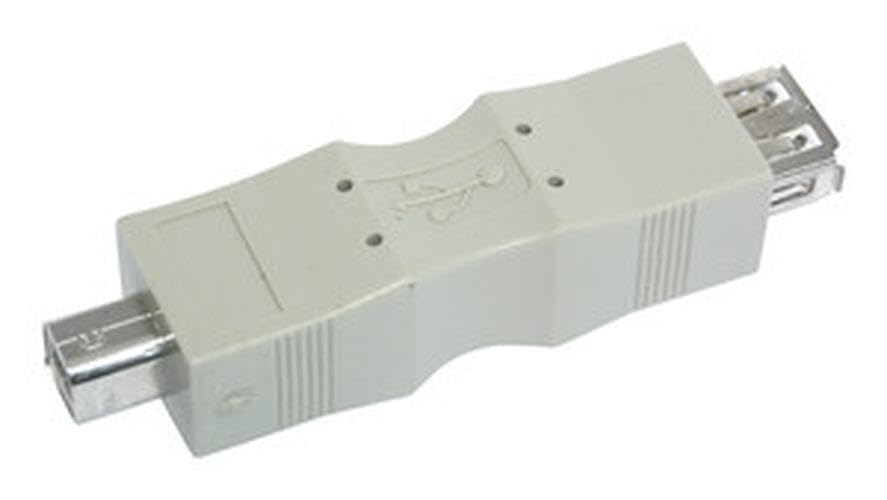 Blendend Adaptador USB Tipo A Hembra a B Macho, Ideal para conectar Dispositivos como impresoras o escáneres.