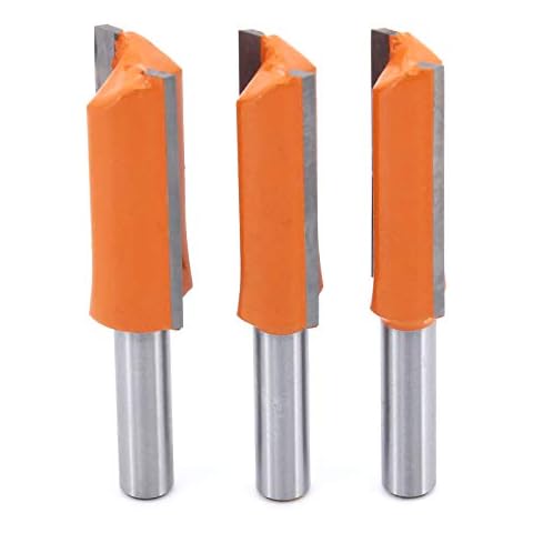DingGreat 3 Piezas Fresa Recta Extra Larga Cover