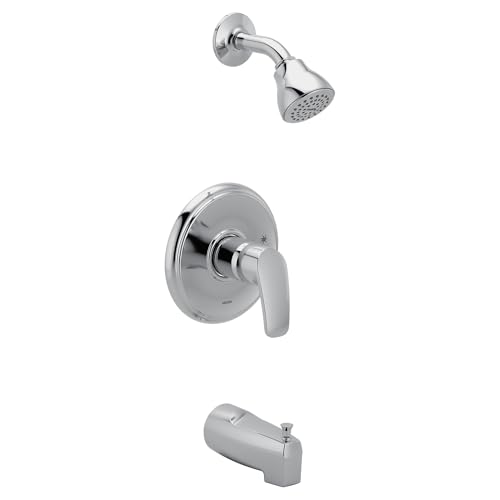 Juego de grifería para bañera y ducha Moen Chateau M-CORE 2-Series Eco-Performance, cromado, montaje en pared, modelo UTL5183EP miniatura 1