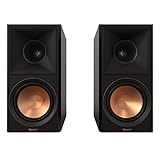 Klipsch Reference Premiere RP-600M II Bücherregal Lautsprecher-Paar mit 90° x 90° Hybrid Tractrix Hupe, 16,5 cm Kerametallic Tieftöner für dynamisches Heimkino-Sound in Ebenholz