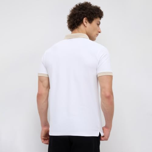 Image of Nostrum Mary Half Sleeve Polo T-Shirt with Two-Tone Collar, Stylish T Shirt for Men, Polo Tshirts for Men, Cotton T Shirt for Man, Casual Tshirt for Mens Boys