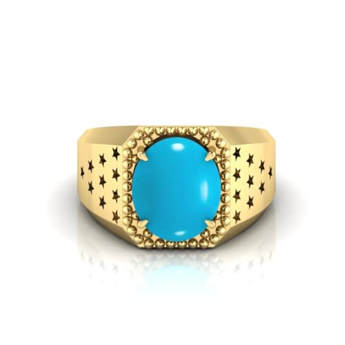 Bague turquoise réglable en argent sterling, le cadeau mixte idéal