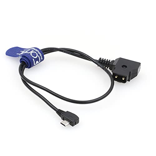 Cable D-tap a micro USB ángulo recto 90 grados para motor Tilta Nucleus Nano 3