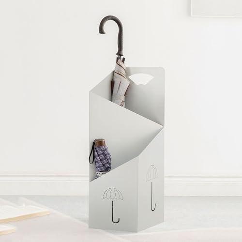 Porte-parapluies avec bac de récupération d'eau pour sol sec en entrée - 7