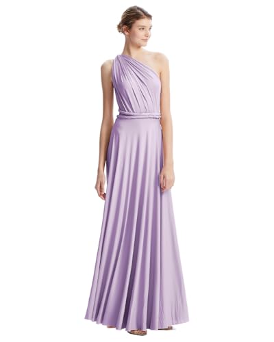 Image of Multi-Way Wrap Infinity Maxi Dress for Bridesmaids & Wedding Guest | 31 Colors for All Wedding Themes, One Size & Plus, 1 Dress for Any Events, Evening, Prom, Gala, Non-See-Through, Wrinkle-Free