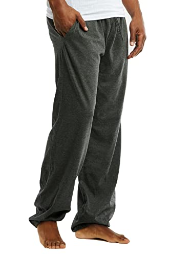 Cyz Comfortable Jersey Cotton Knit Pajama Lounge Sleep Pants -Charcoal-Xl #TOP1