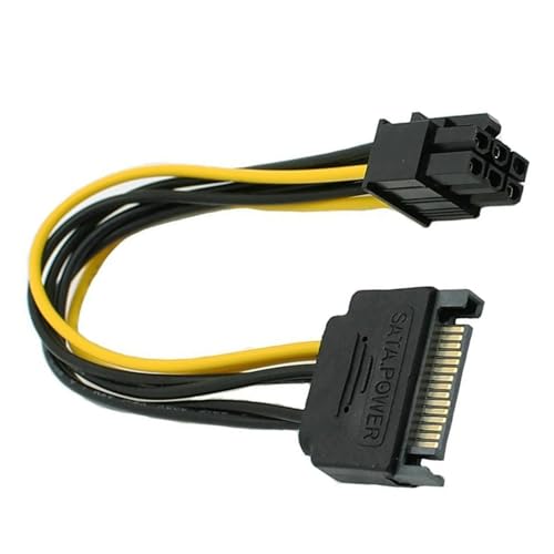 10 piezas cable conversor SATA 15 Pin a PCIe 8 Pin miniatura 2