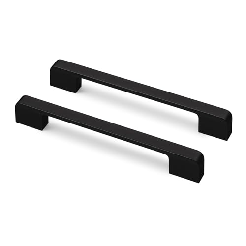 Lepatape Black Cabinet Handles 6-5/16" Matte Black Cabinet Pulls 30 Pack