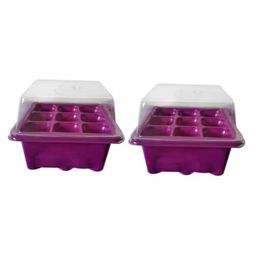 Toddmomy 2pièces Jardinière avec Couvercle Transparent Boîte De Germination à Pot De Plantation Légumes