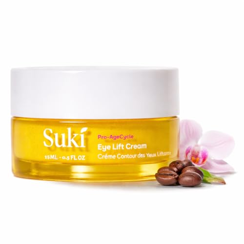 Suki Skincare Eye Lift Renewal Cream - Day - With Resveratrol, Caffeine, & Vitamin C - Helps Firm, Brighten, & Nourish Delicate Under-Eye Skin - 15 ml
