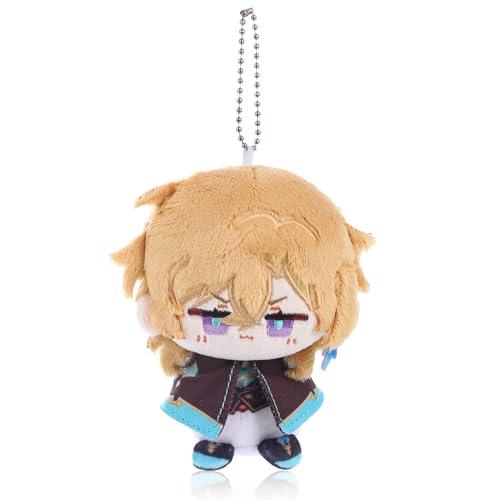 UTIEHD Honkai Star Rail Plush Keychains, Cute 4-Inch Collectible Dolls, Compact Size for Bags and Keys for Fans (Aventurine)