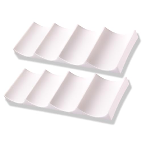 JYNXOR 1 pcs Porta Botellas de Nevera, Estante de Vino de Estilo Europeo, Soportes para Botellas de frigorífico, botellero de plástico, Portabotellas de Nevera Cervez, para Cocina, Blanco cremoso