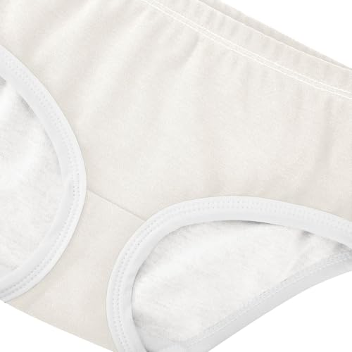 Joisal Beige White Toddler Underwear Floral 2t Cotton Girl Panties Cute Bright Kids Briefs Undies4