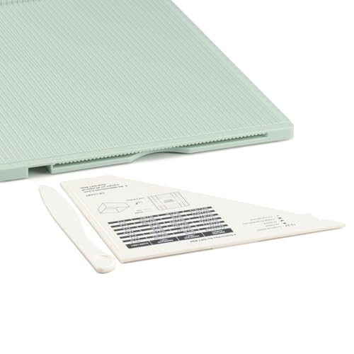 Vaessen Creative Easy Scoring Board CM in Mint Green with Bone Folder and Guide for Card Making and Paper Crafts, 30,5 x 30,5 cm