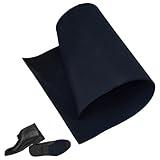 SUPERFINDINGS Protector de suela 0.4cm Hoja de reparación de suelas de zapatos de Espesor Material de reparación de Protector para Negro Mejorado Antideslizante y Anti-Ruido y Anti-desgaste
