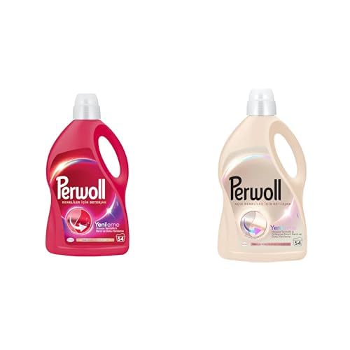 Perwoll Seti | Geliştirilmiş Renkli 2970 ml x1 + Açık Renkliler 2.97 Litre, 3L, 54 Yıkama x1
