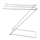 cabilock 1pc cremagliere scarico canovaccio semplice mop a forma di acciaio z- salvietta retrattile contenitore per uso domestico pieghevole a forma di z organizer per mani piatto in stile