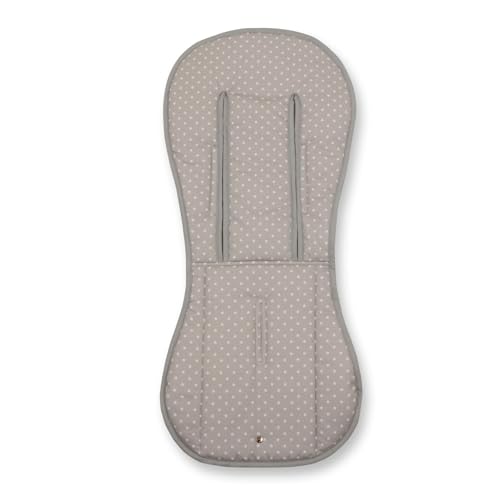 Tititnins®   Colchoneta Verano para Bugaboo Camaleon 3 Plus ESTRELLA BLANCO   Acolchado Transpirable  (100% Algodón)