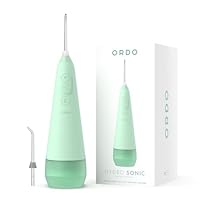 Ordo Water Flossers for Teeth, Cordless IPX7 Waterproof Oral Irrigator, 3 Pressure Settings, Portable, Rechargeable Electric Sonic Flosser, Dental Professional Recommended, Mint Green