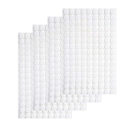 Wosyoodo 540 Pièces Scratch Autocollant Rond, 10mm Scratch Autocollant Double Face, Pastille Scracht Adhesif, Autocollantes Hook & Loop Pastille Adhesive pour...