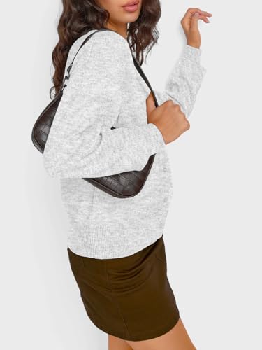 Trendy Queen Cropped Cardigan Sweaters for Women Lightweight Crop Knit Y2k Fall Outfits Fashion Clothes 20253