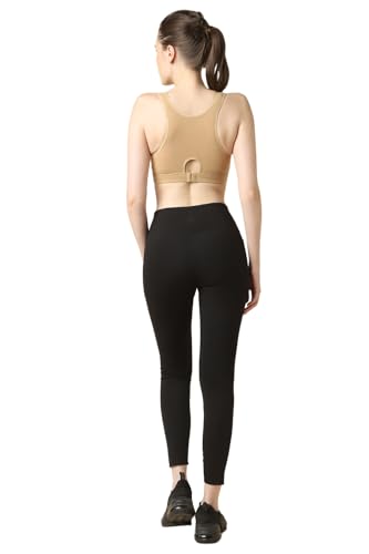 Image of Van Heusen Women's Cotton Sports Bra | Racerback | Medium Impact | Anti‑Bacterial Tech | Keeps you dry and Fresh | Sweat Absorbent | Ideal for Workout & Gym | Lightly padded | Slip -on Bra| Style 44004