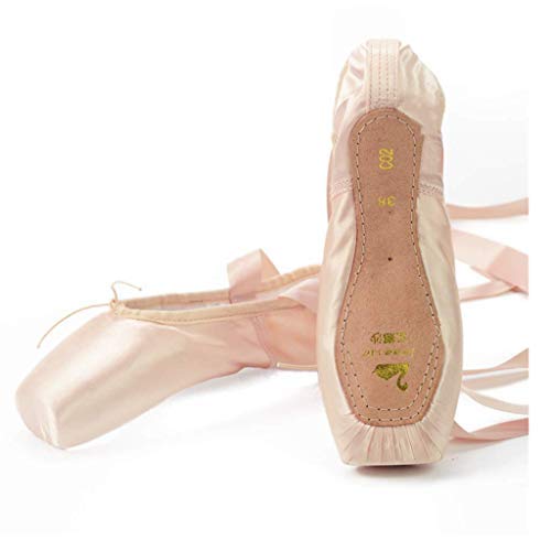 Nexete Professional Vanassa Ballet Dancing Pointe Shoes for Girl & Women (EU 34 / Little Kid 3) Pink - Thumbnail 4