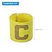 PATIKIL 9.4x2.5 Soccer Captain C Armband, 2 Pack Nylon Unisex Elastic Arm Badge Adjustable for Youth Adult Team Training, Yellow
