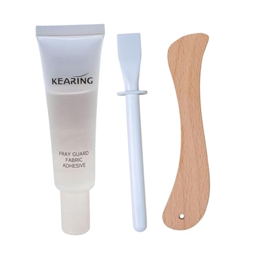 rockible Fabric Fusion Glue Trimming Glue Waterproof Easy to Use 25ml Versatile Sewing Supplies Clothing Glue for Frayed Cloth Washing