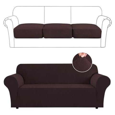 Flamingo P High Stretch Sofa Slipcover Couch Cover Bundle Individual Seat Cushion Covers Cover