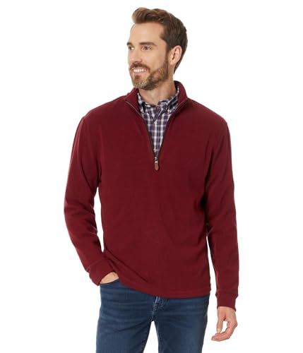 vineyard vines Men's Calm Water Quarter-Zip Crimson X-Large