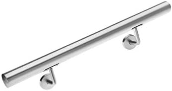 Corrimano In Acciaio Inox Ø 42mm Per Scale - 300cm Con Supporti E Tappi, Interni/Esterni - Foto 2
