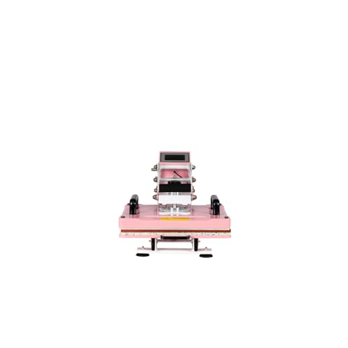 Prensa térmica semiautomática con base deslizante y control digital miniatura 3