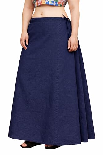 Image of CITIX Pure Cotton Petticoat for Woman Saree | Adujastable Drawstring Waist