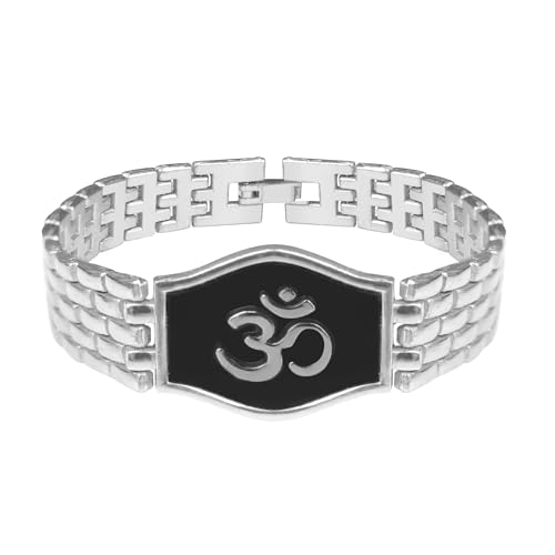 Image of The Wallet Store Divya Om Bracelet Rakhi, With Roli Chawal, Combo For Brother, Bhai, Bhaiyya, Best Rakshbandhan Gift, Durable Metallic Build