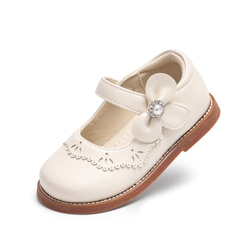 Image of PHIRAMIN Toddler Girl Mary Jane Student Oxford Shoes-Little Girl School Uniform Shoes for Wedding Party