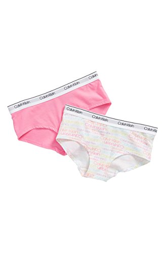 Calvin Klein Girl`s Logo Hipster Briefs 2 Pack