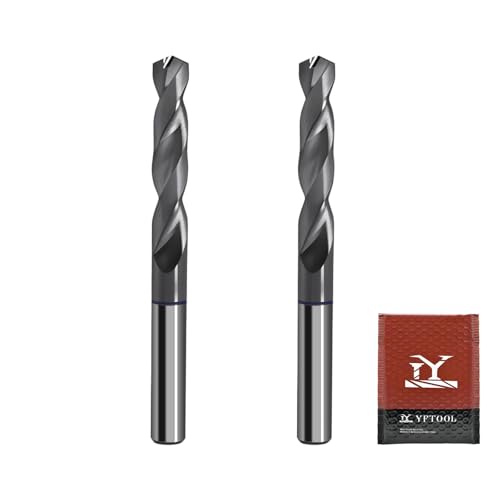 2PCS 3/16 Carbide Drill Bit Set for Hardened Steel...