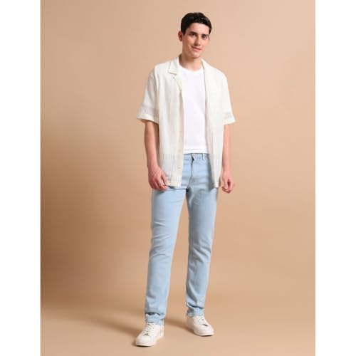 Image of U.S. Polo ASSN. Denim Jeans for Men, Slim Tapered Fit Men Jeans for Office & Regular Wear