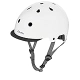 Abnehmbares Stoffschild Electra Bicycle Electra Fahrrad Helm Solid Attitude Fashion Serie, EHelm, Farbe Weiss, Größe L