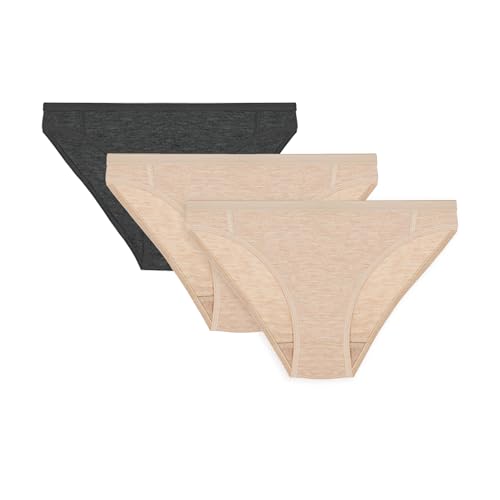 ZSOSBA METARINO Lot de 3 culottes de sport taille moyenne en laine mérinos pour femme, Lot de 2, Large