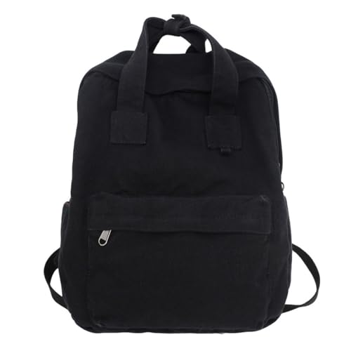 Image of MaxxCloud Vintage Denim Laptop Backpack Casual Canvas Daypack Handbag Purse Lightweight Rucksack Shoulder Bag