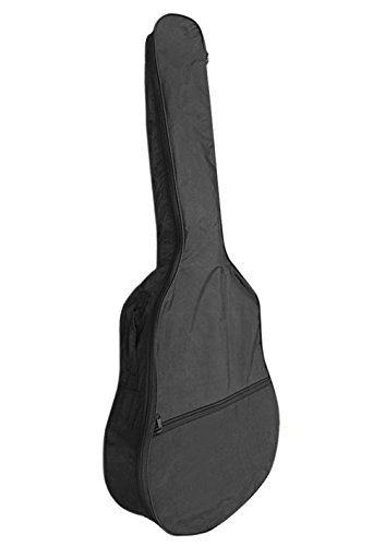 Water-resistant 40 Inch Guitar Bag One Pocket Acoustic Gig Bag Single Adjustable Shoulder Strap Durable Guitar Cover Case Zippered Guitar Storage Bag for Dust-proof Transport Carry Travel, Black