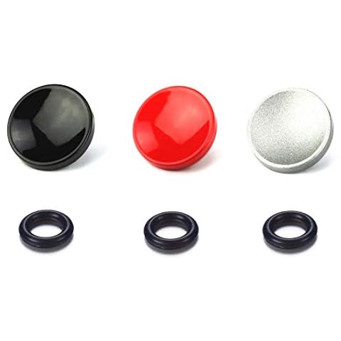 LXH 3 PACK (Red+Black+Silver) Camera Metal Concave Shape Shutter Release Button Compatible With Fujifilm XT20 X100F X100T X100S X-PRO2 X-T10/20 X-PRO1 Leica M1 M Series Nikon Df Olympus PEN-F Cover