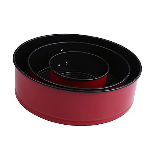 OKUMEYR 7-inch Non-stick Cake Pan Leakproof Adjustable Steel Stainless Steel Cake Tin Set Random Color