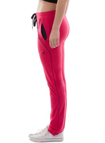Image of Lovable Women Girls Cotton Solid Track Pant in Blue Color- NEO Classic Track-N.Blue